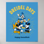 Mickey and Friends | Dreidel Days Poster<br><div class="desc">Happy Hanukkah from Mickey and Friends! This super cute graphic features Mickey and Friends celebrating Hanukkah.</div>