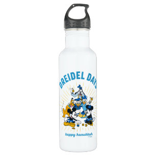 Mickey and Friends Dreidel Days Stainless Steel Water Bottle
