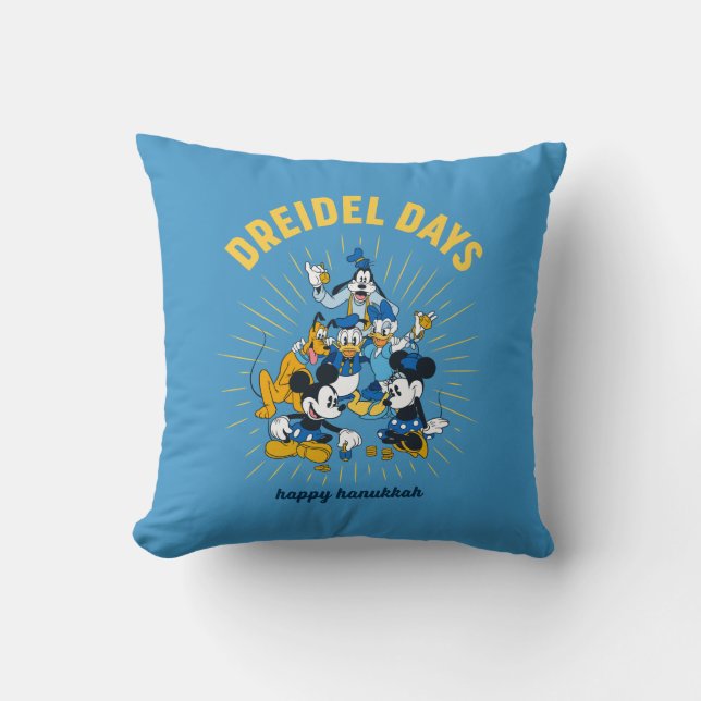 Mickey and Friends | Dreidel Days Throw Pillow (Front)