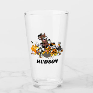 Mickey and Friends Dressed up for Halloween Glass