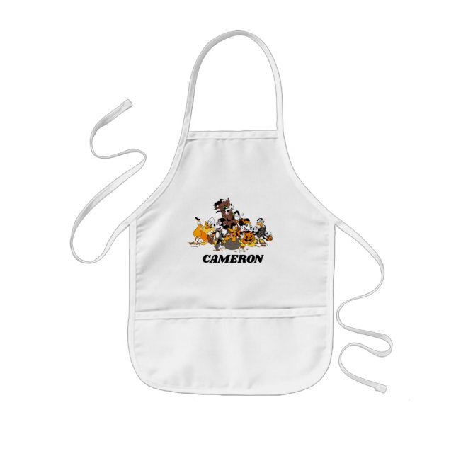 Mickey and Friends Dressed up for Halloween Kids' Apron (Front)