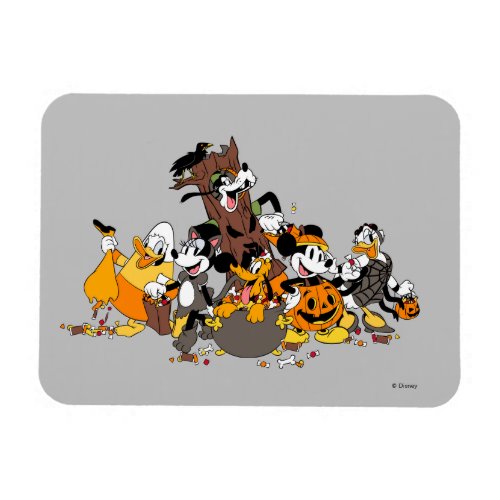 Mickey and Friends Dressed up for Halloween Magnet