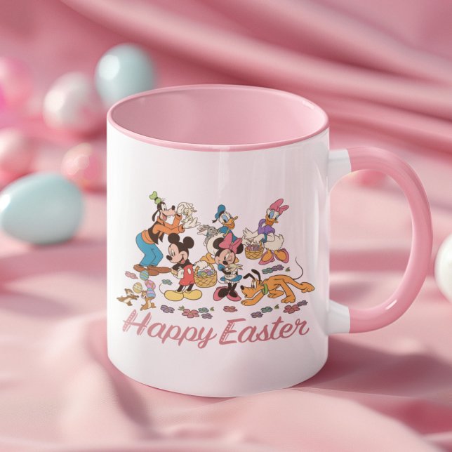 Mickey and Friends Easter Graphic Mug (Mug on table)