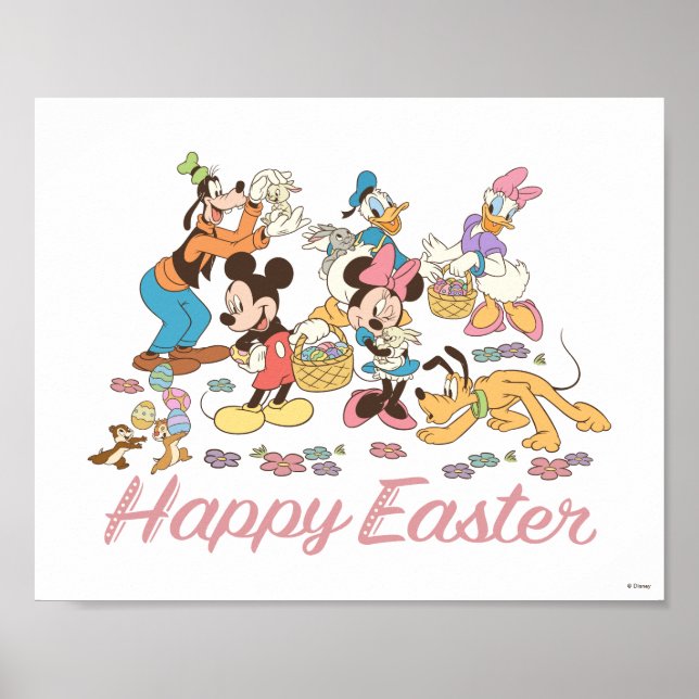 Mickey and Friends Easter Graphic Poster (Front)
