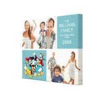 Mickey and Friends | Family Photo Collage Canvas Print