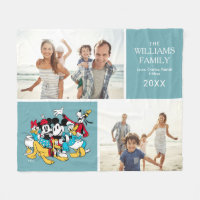 Mickey and Friends | Family Photo Collage Fleece Blanket