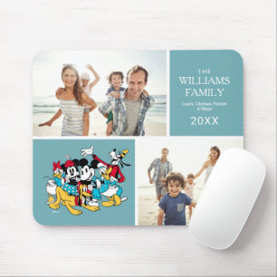 Mickey and Friends   Family Photo Collage Mouse Pad
