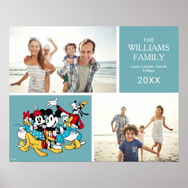 Mickey and Friends | Family Photo Collage Poster (Front)