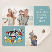 Mickey and Friends | Family Photo Collage Sherpa Blanket