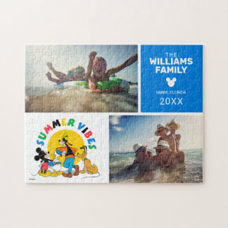 Mickey and Friends | Family Vacation Photo Collage Jigsaw Puzzle