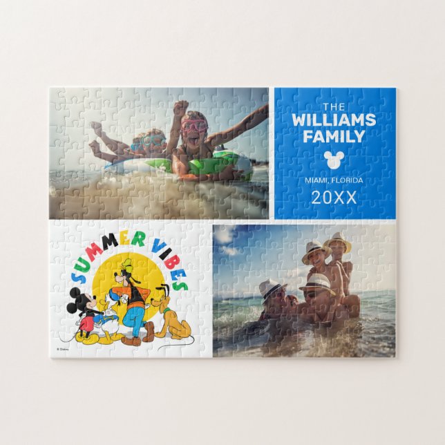 Mickey and Friends | Family Vacation Photo Collage Jigsaw Puzzle (Horizontal)