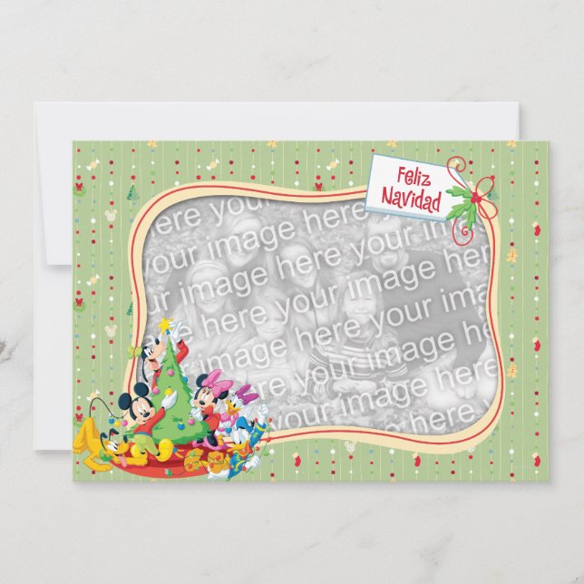 Mickey and Friends: Feliz Navidad Card (Front)