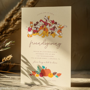 Mickey and Friends   Friendsgiving  Invitation