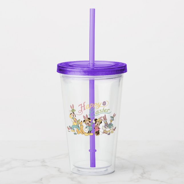 Mickey and Friends | Happy Easter Acrylic Tumbler (Front)