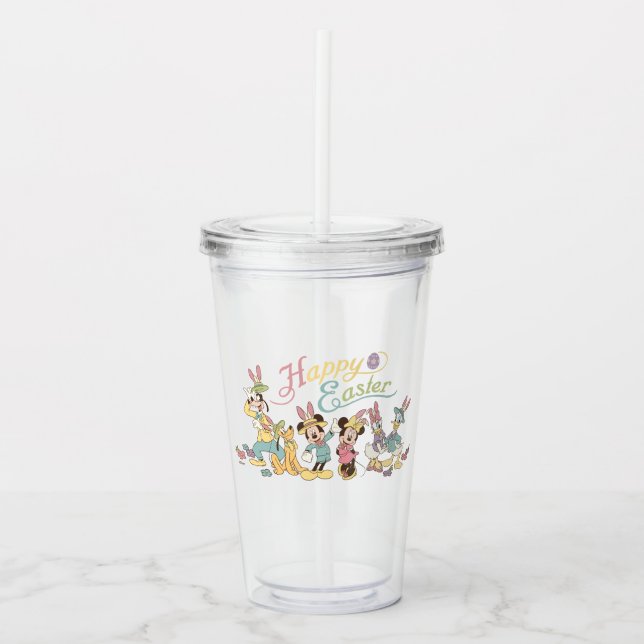 Mickey and Friends | Happy Easter Acrylic Tumbler (Front)
