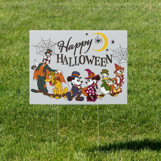 Mickey and Friends | Happy Halloween Sign (Insitu)