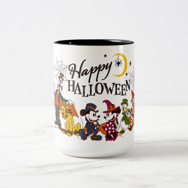Mickey and Friends | Happy Halloween Two-Tone Coffee Mug (Center)