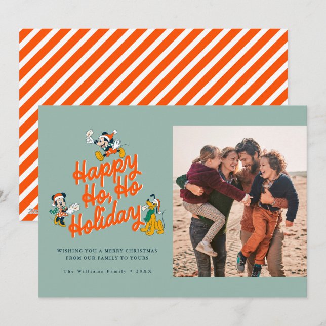 Mickey and Friends Happy Holiday Photo (Front/Back)