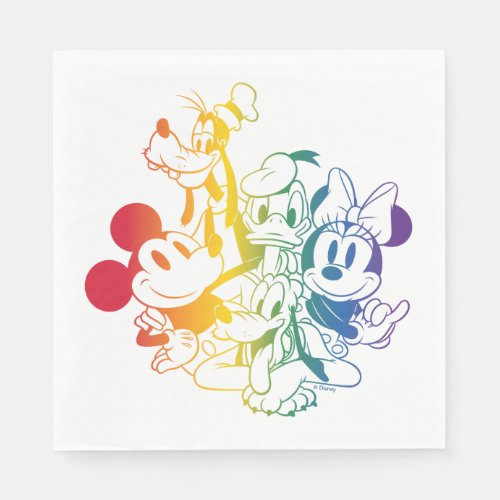 Mickey and Friends Happy Rainbow Napkins