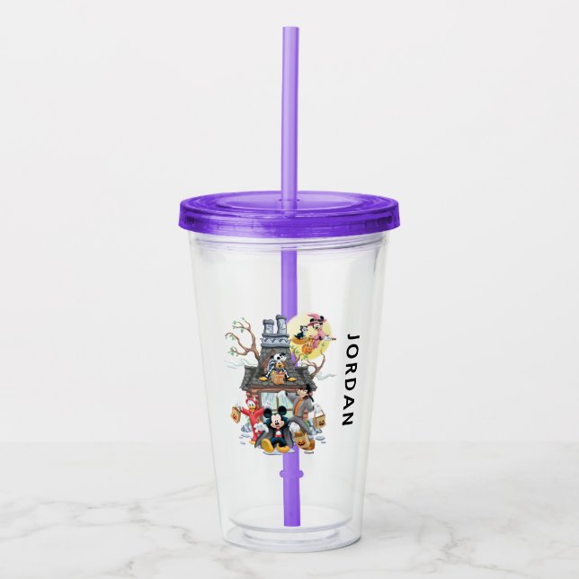 Mickey and Friends Haunted House Acrylic Tumbler (Front)