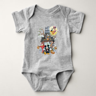 Mickey and Friends Haunted House Baby Bodysuit