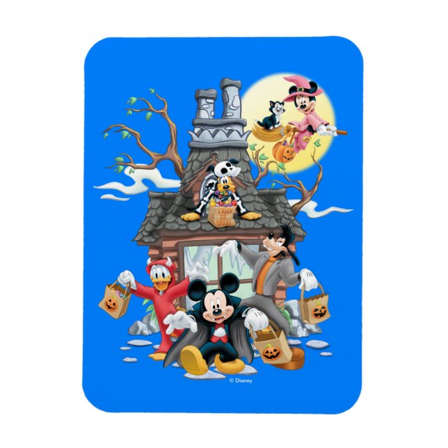 Mickey and Friends Haunted House Magnet (Vertical)