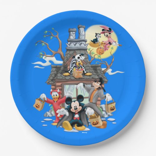 Mickey and Friends Haunted House Paper Plates