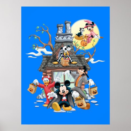 Mickey and Friends Haunted House Poster