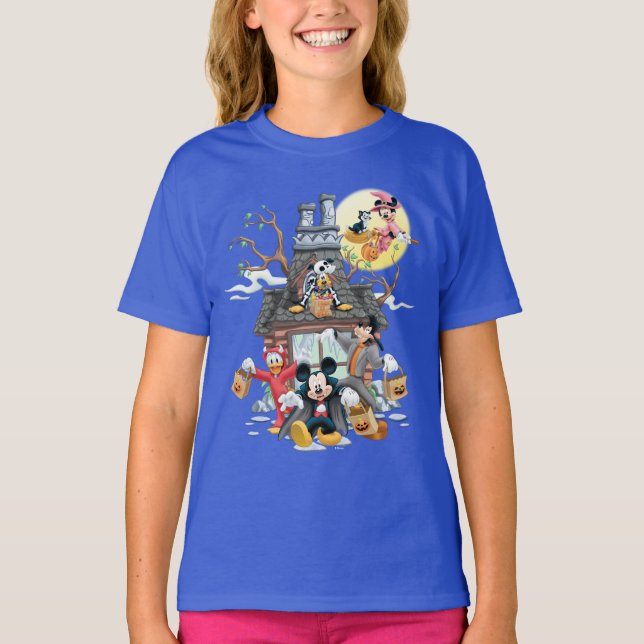 Mickey and Friends Haunted House T-Shirt (Front)