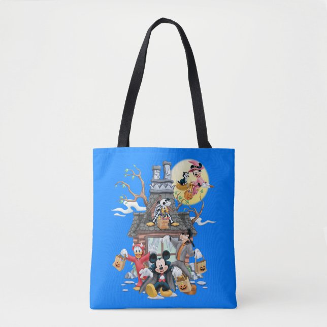 Mickey and Friends Haunted House Tote Bag (Front)