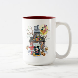 Mickey and Friends Haunted House Two-Tone Coffee Mug