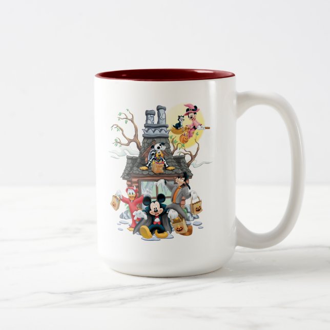 Mickey and Friends Haunted House Two-Tone Coffee Mug (Right)