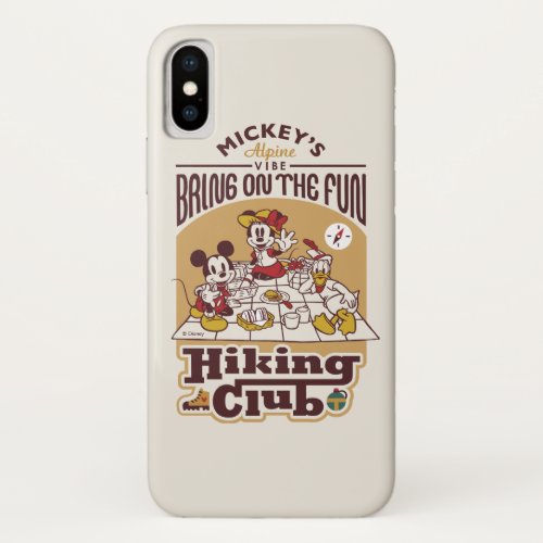 Mickey and Friends  Hiking Club iPhone X Case