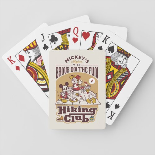 Mickey and Friends  Hiking Club Poker Cards