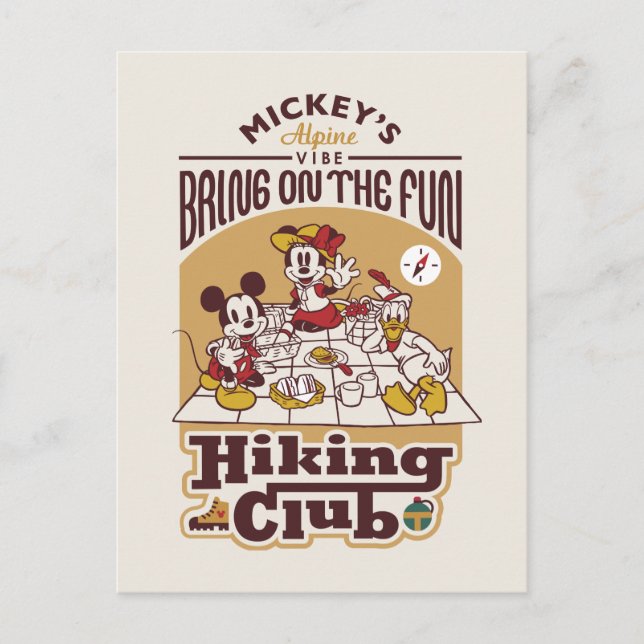 Mickey and Friends | Hiking Club Postcard (Front)