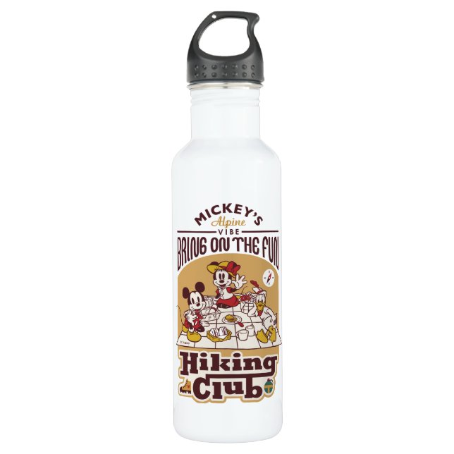 Mickey and Friends | Hiking Club Stainless Steel Water Bottle (Front)