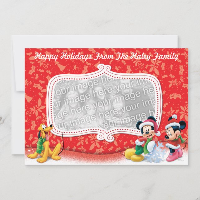 Mickey and Friends Holiday Card (Front)