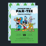 Mickey and Friends | Kids Golf Birthday Invitation<br><div class="desc">Tee off for a fun-filled celebration with this Mickey & Friends kids golf birthday invitation. Featuring Mickey, Minnie, and their friends in a playful golf-themed design, this invitation is perfect for a Disney-themed golf party. Customizable with your event details, it’s a great way to invite guests to an exciting and...</div>