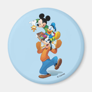 Mickey And Friends Mickey Decorating The Tree Magnet