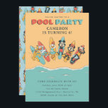 Mickey and Friends | Pool Party Birthday Invitation<br><div class="desc">Invite all your family and friends to your child's Birthday with these summer themed Mickey and Friends Pool Party invitations. Personalize by adding all your party details!</div>