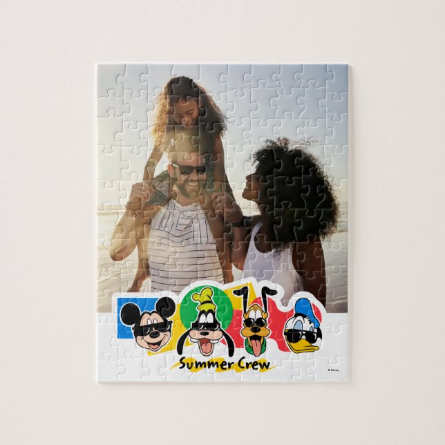 Mickey and Friends| Summer Family Vacation Photo Jigsaw Puzzle (Vertical)