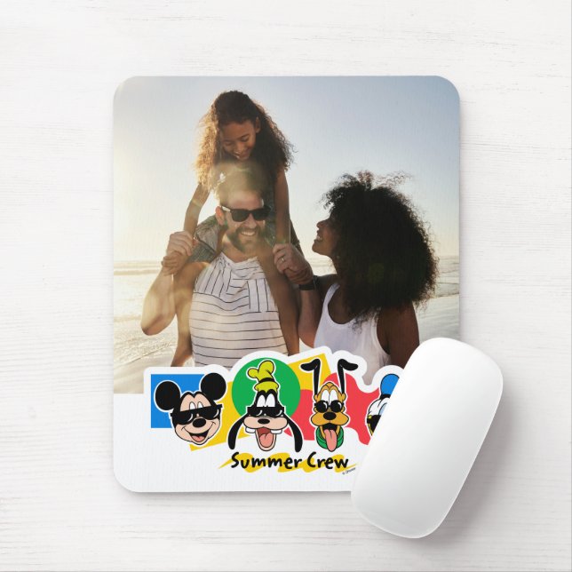 Mickey and Friends| Summer Family Vacation Photo Mouse Pad (With Mouse)