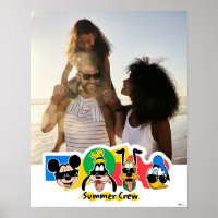 Mickey and Friends| Summer Family Vacation Photo Poster