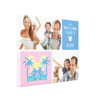 Mickey and Minne | Family Vacation Photo Collage Canvas Print