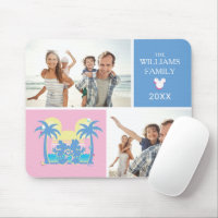 Mickey and Minne | Family Vacation Photo Collage Mouse Pad