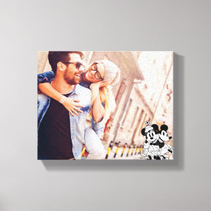Mickey and Minnie - Couple Photo Canvas Print