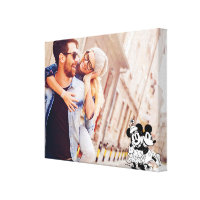 Mickey and Minnie - Couple Photo Canvas Print
