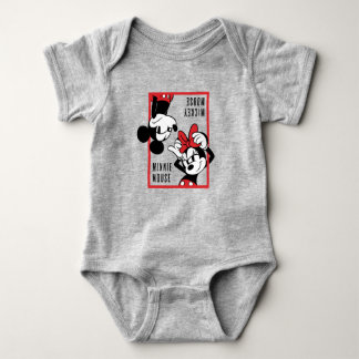 Mickey and Minnie | Cute Combo Design Baby Bodysuit