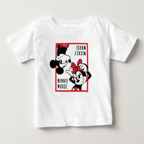 Mickey and Minnie  Cute Combo Design Baby T_Shirt