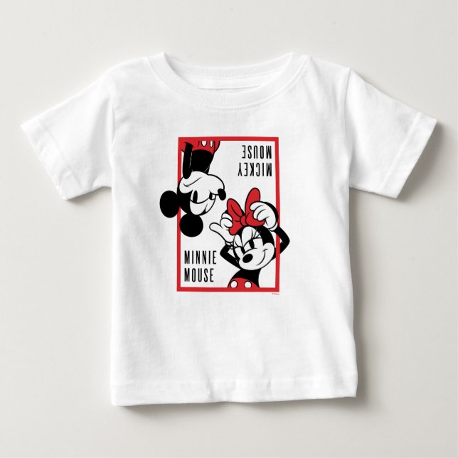 Mickey and Minnie | Cute Combo Design Baby T-Shirt (Front)
